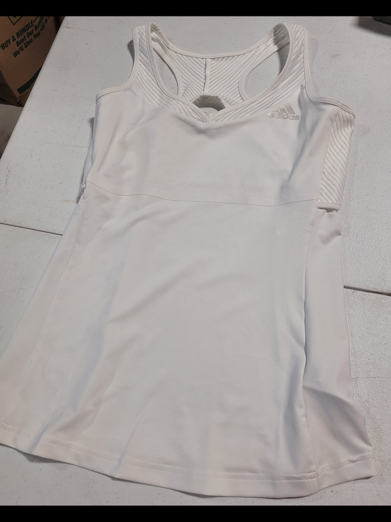 adidas Tops - adidas White Racerback Performance Tank Top